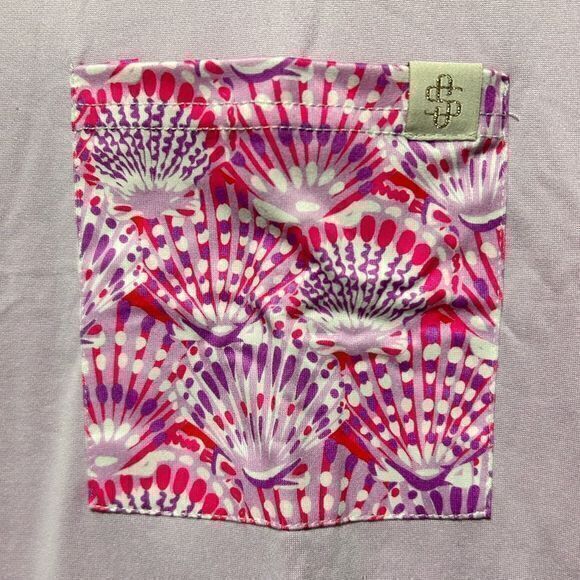NWT Simply Southern Women’s T-Shirt Shorts‎ Pajama Set Purple Seashells XL - Picture 5 of 10